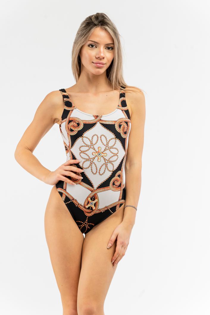 SWIMMING SUIT - MULTI BLACK