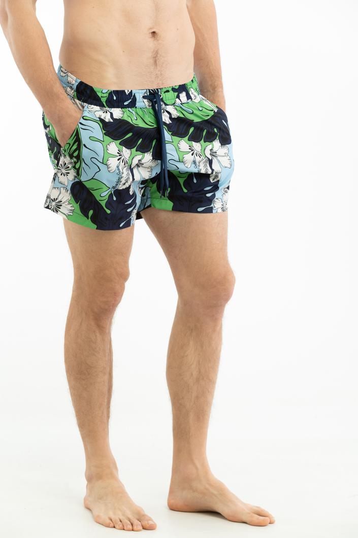 SWIM SHORTS - MULTI LIGHT BLUE