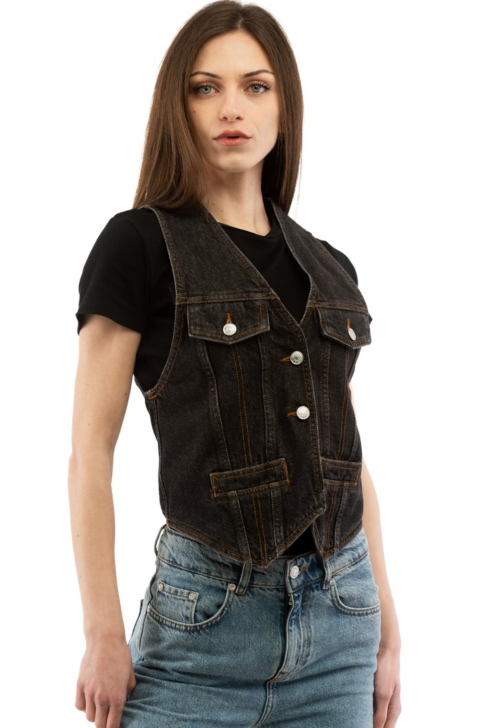 VEST - MULTI BLACK