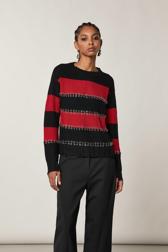 JUMPER - INFRA RED/BLACK