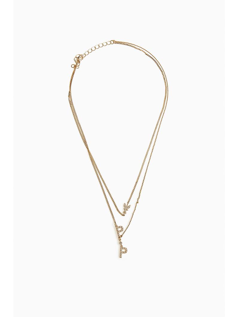 NECKLACE - GOLD/CRYSTAL