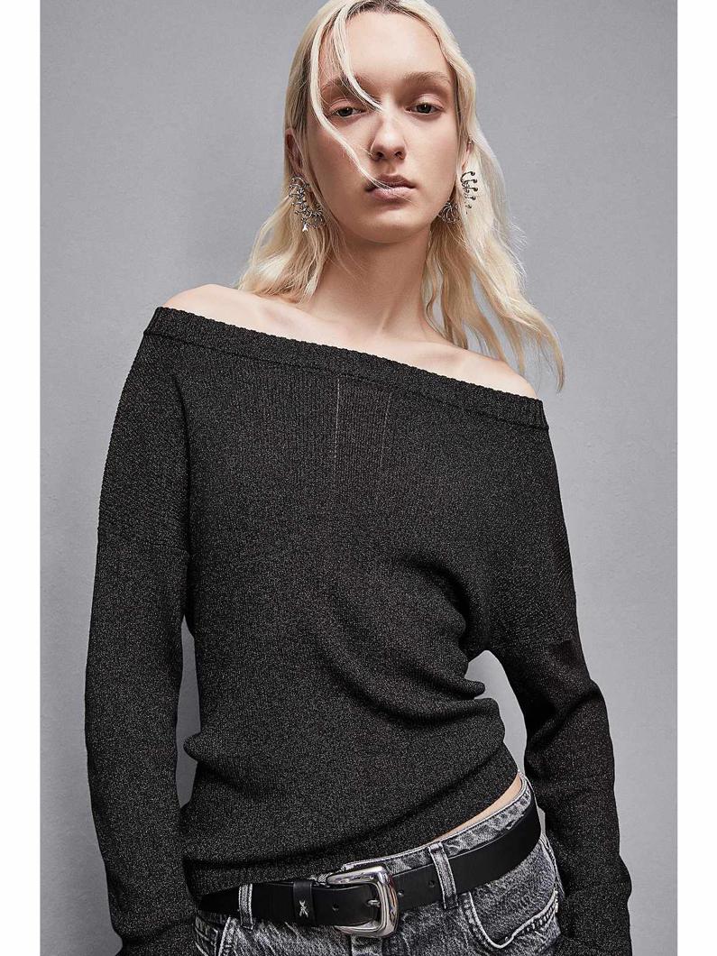 JUMPER - BLACK LUREX