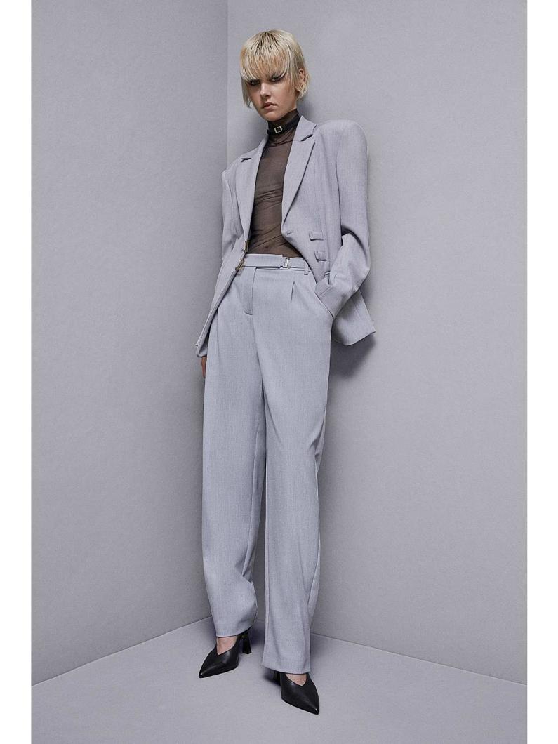 PANTS - GRIGIO CHIARO MEL.