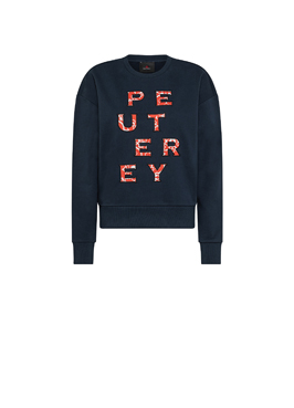 SWEATSHIRT - BLU GRAFITE - ROSSO ACCESO