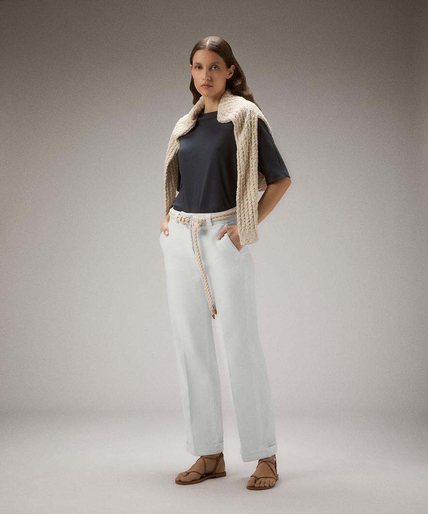 TROUSERS - BIANCO