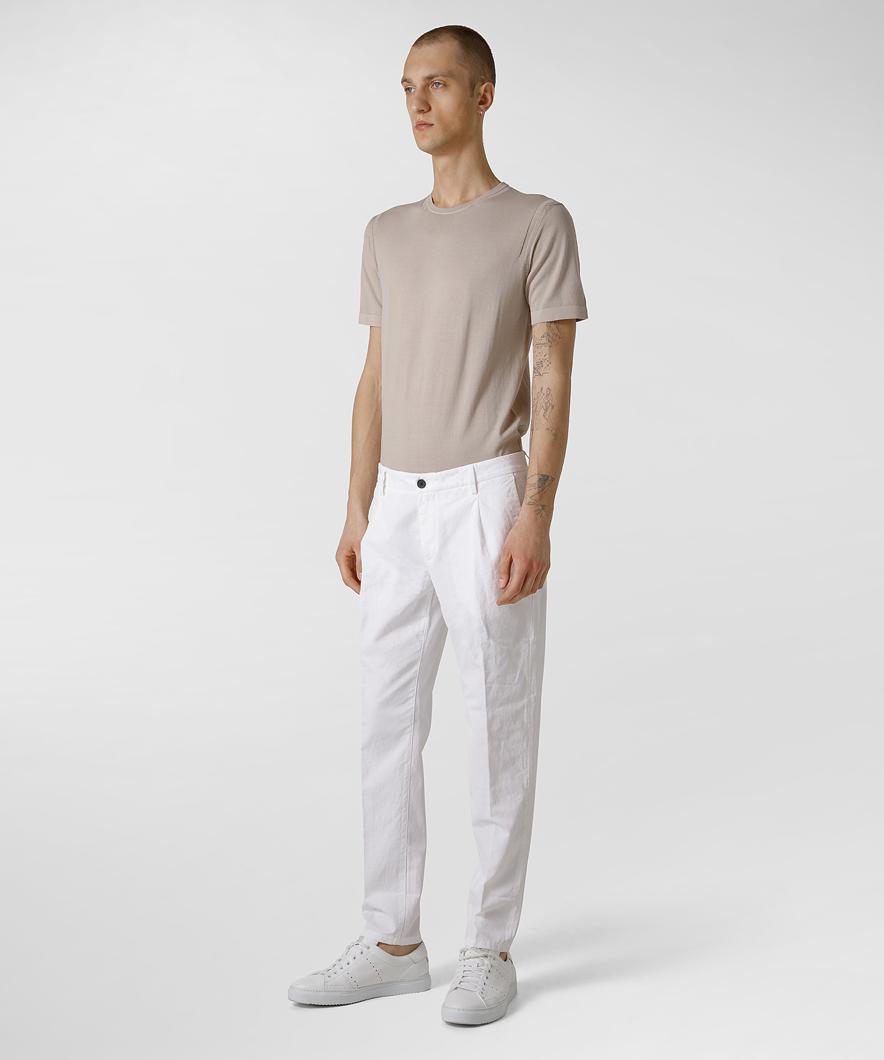 TROUSERS - WHITE OFF WHITE