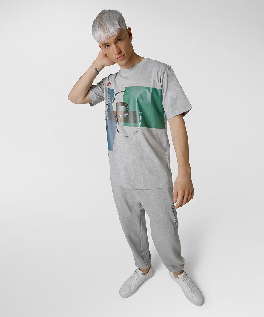 T-SHIRT - GRIGIO MELANGE MEDIO