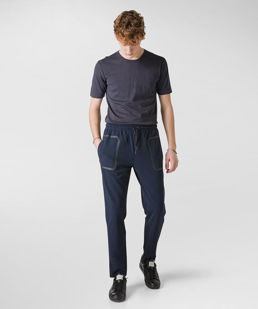 TROUSERS - BLU D'ORIENTE