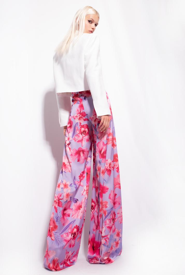 PANTS - LILLA/ROSA CH/FUXIA