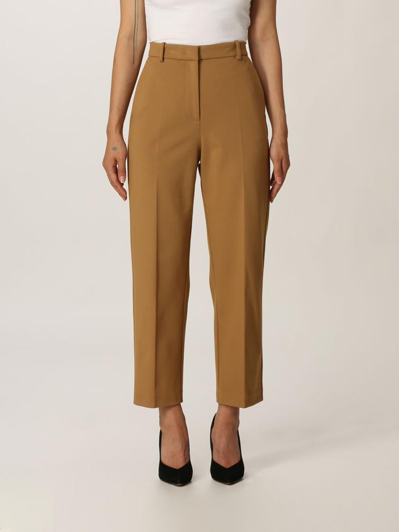 TROUSERS - MARRONE GOMMA