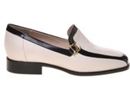 BALLET FLATS - PORCELAIN/BLACK