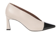 HIGH HEELS - BONE/BLACK
