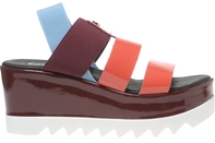 SANDALS - WHITE/BLACK/BLUETTE