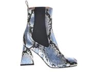 ANKLE BOOTS - SILVER/BL