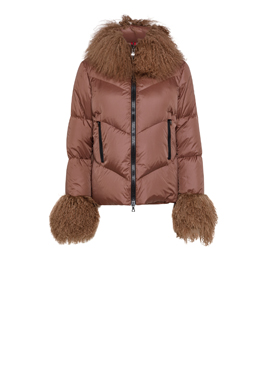 DOWN JACKET - CUOIO CORDOVANO