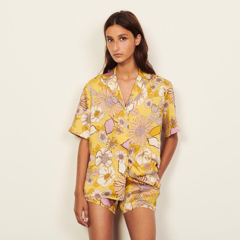 SHIRT - YELLOW / LILAC