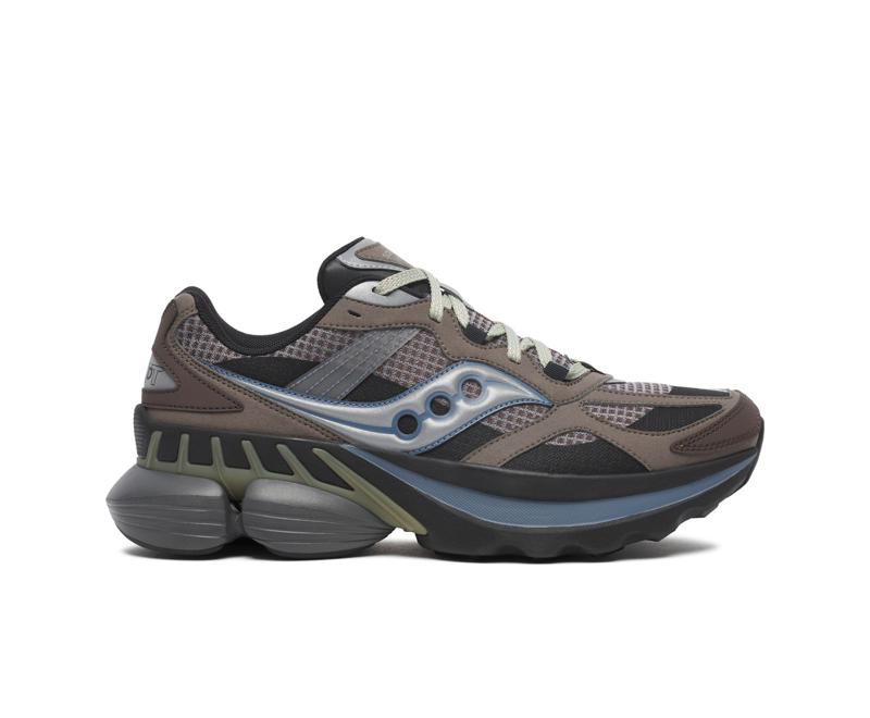 SNEAKERS - BROWN/SILVER