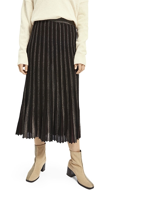 SKIRT - BLACK GLITTER