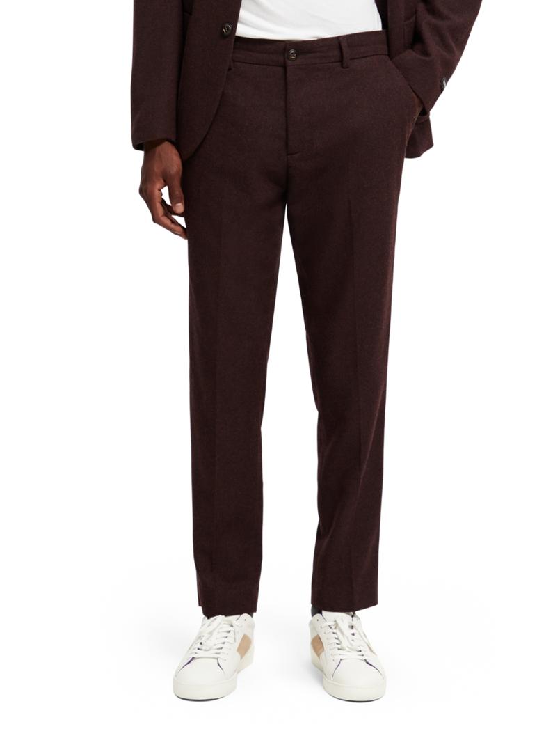 TROUSERS - BORDEAUX MELANGE