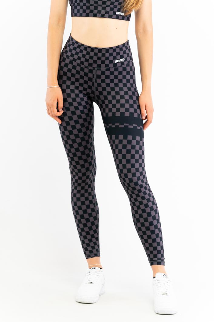 LEGGINGS - GREY PLAID