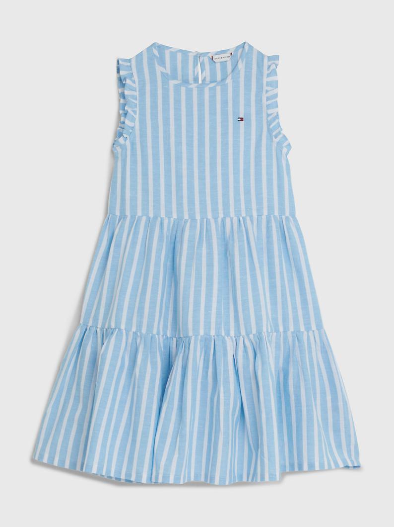 DRESS - NAVY/GREEN