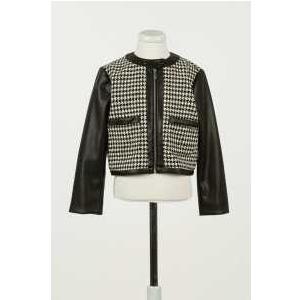 JACKET - PIED DE POULE NEVE/NERO