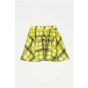 SKIRT - ST.CHECK YELLOW