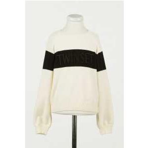 PULLOVER - BIC.OFF WHITE/NERO
