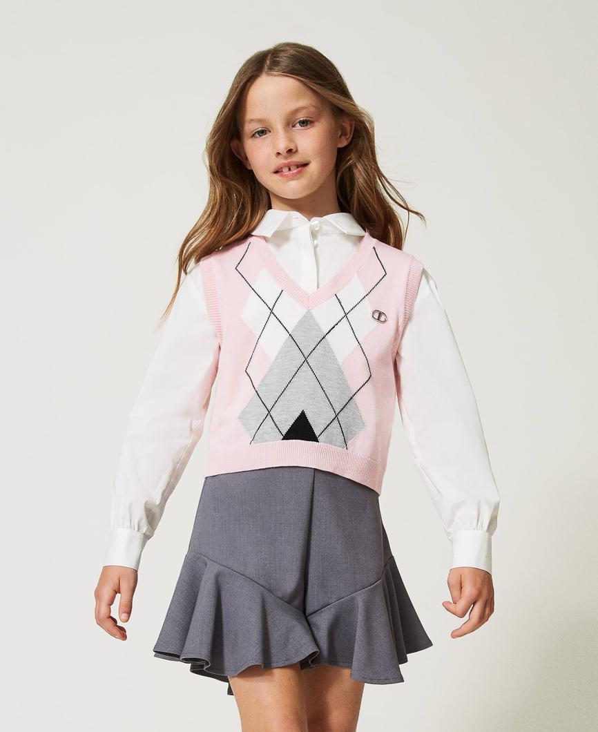 VEST - MULTICOLOR LILAC ROSE