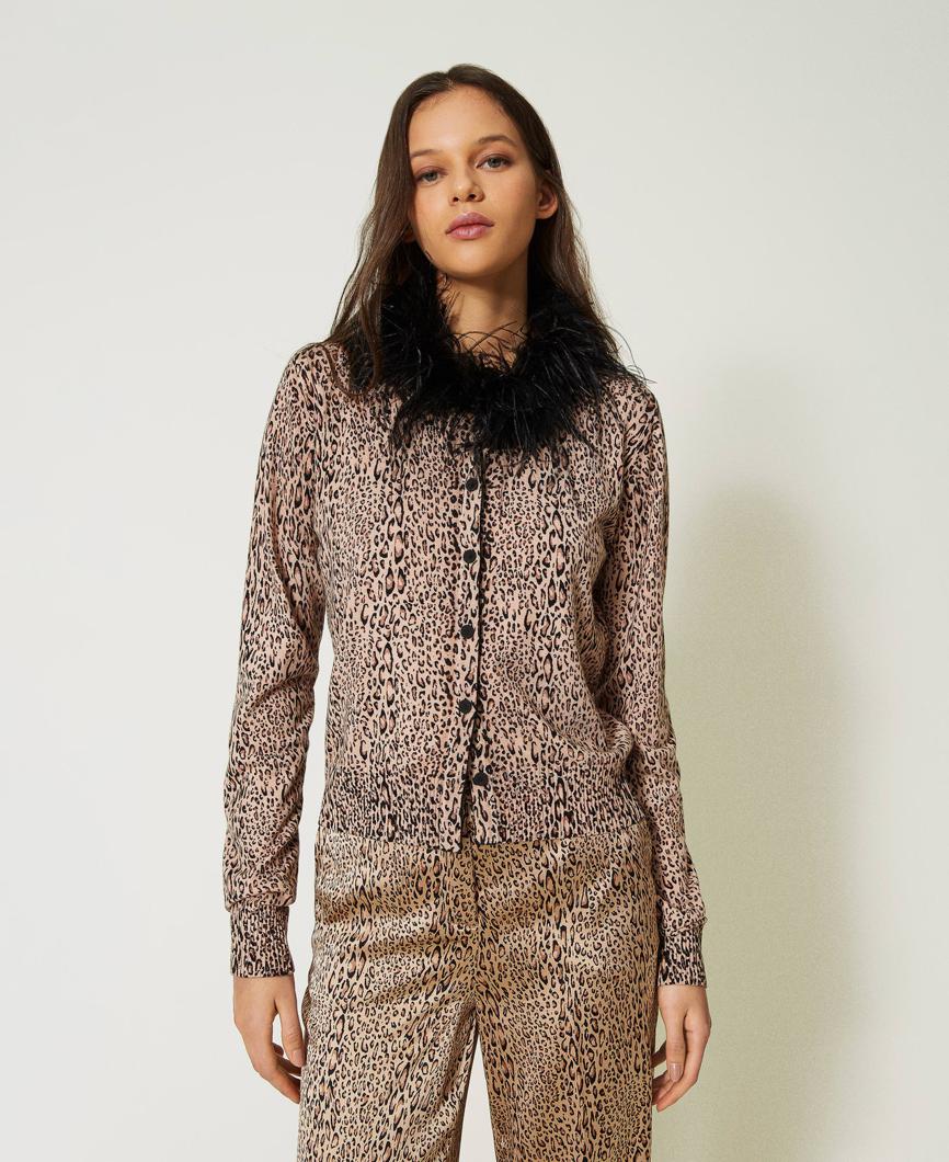 CARDIGAN - ST.ANIMALIER NERO/ICE COF